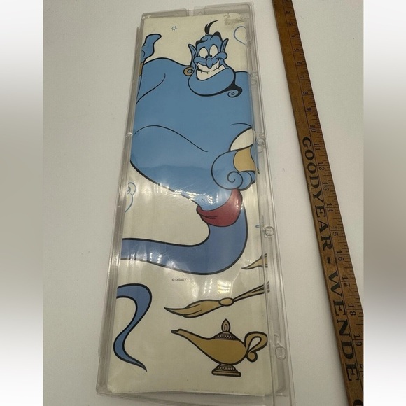 Large Vintage Disney 1992 Aladdin Movie Genie Wall Decals Stickers Flying - Picture 3 of 7